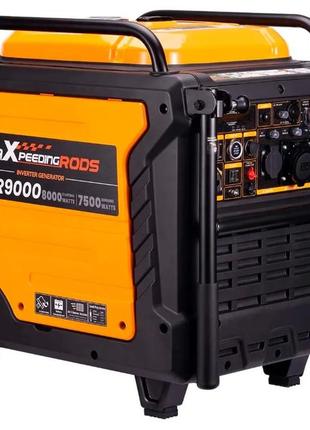 Инверторный бензиновый генератор maxpeedingrods mxr9000, номинал 7,5 квт, электростарт
