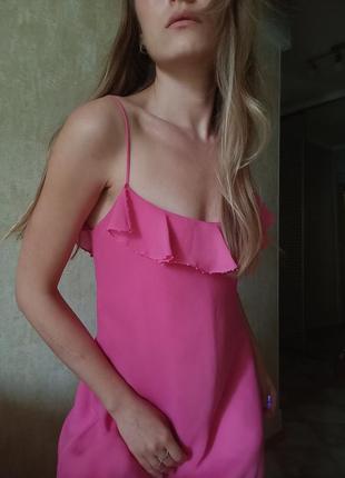 Розовое платье макси6 фото