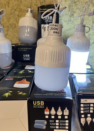 Аккумуляторные лампы,зарядка usb 100.200.вт.4 фото