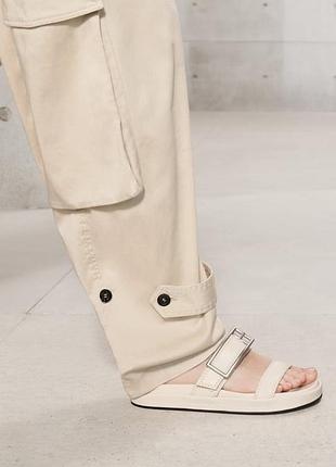 Zara шльопанці шкіряні , 37, 40