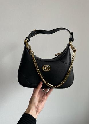 Gucci aphrodite small shoulder bag black2 фото