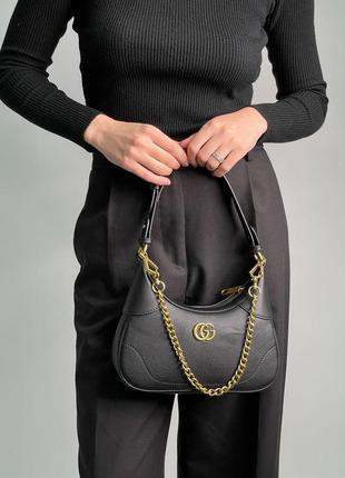 Gucci aphrodite small shoulder bag black3 фото