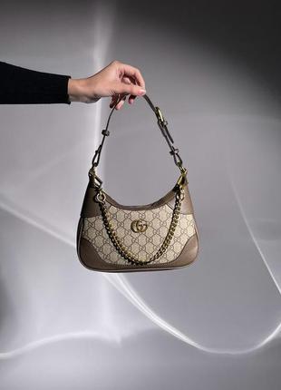 Gucci aphrodite small shoulder bag grey2 фото