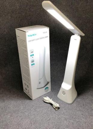 Настольная лампа с аккумулятором taigexin led tgx-l6 4.5w 350lm 6500k usb 5v, лампа для стола школьника
