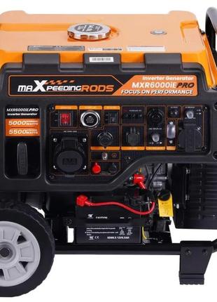 Инверторный бензиновый генератор maxpeedingrods mxr6000, номинал 5,0 квт, электростарт