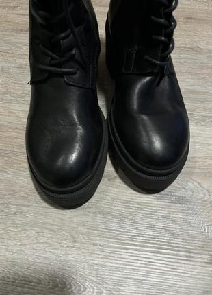Высокие ботинки сапоги кожаные tamaris2 фото