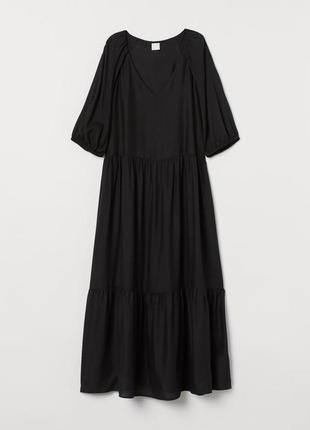 Стильное платье макси кафтан из вискозы h&m