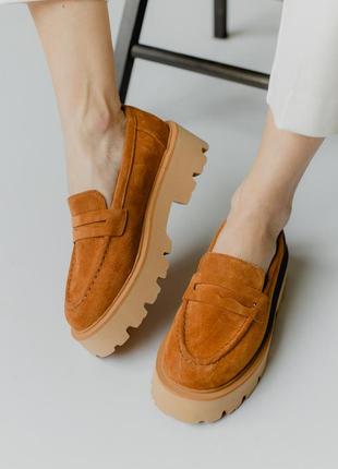 Рыжие лоферы