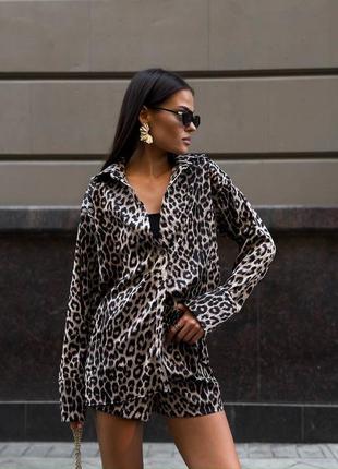 Костюм леопард: рубашка и шорты🐆