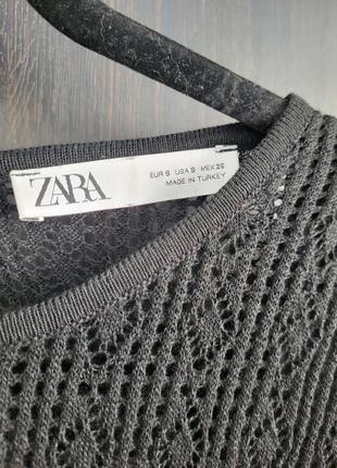 Вязаное платье zara4 фото