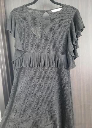 Вязаное платье zara2 фото