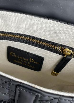 Christian dior saddle bag in ultra matte black8 фото