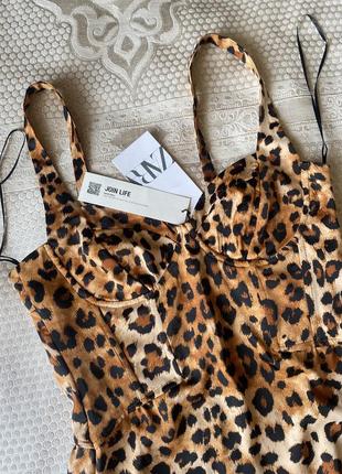 Невероятное платье zara животный принт