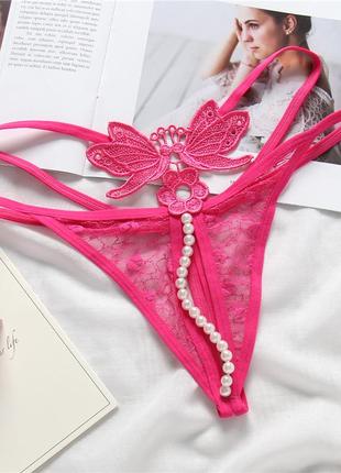 Трусики з розрізом та намистинками трусики с разрезом и бусинками 830