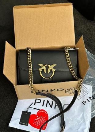 Pinko classic love bag bell simply black4 фото