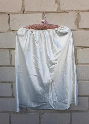 Атласная нижняя юбка подъюбник st.michael Англия