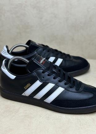 Оригинальные adidas samba black 43р 27.5см3 фото