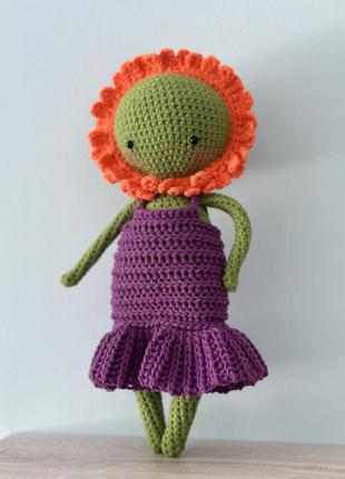 Игрушка ручной работы - куколка календула нагодки 🌼