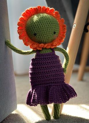 Игрушка ручной работы - куколка календула нагодки 🌼