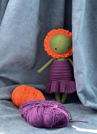 Игрушка ручной работы - куколка календула нагодки 🌼