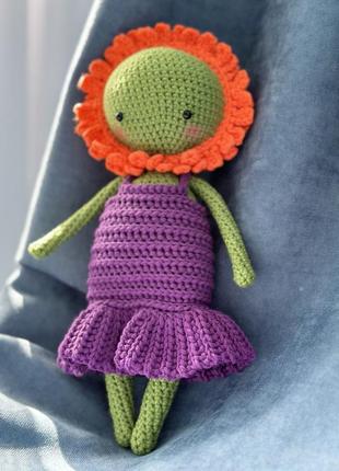 Игрушка ручной работы - куколка календула нагодки 🌼