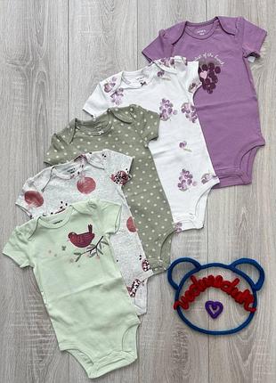 Боди carters для девочки с коротким рукавом 8