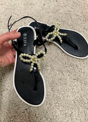 Женские летние модельные босоножки вьетнамки
