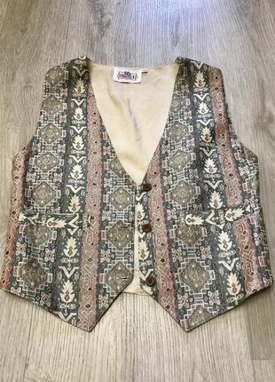 Светлый пастельный жилет жилетка безрукавка женская натуральное лето