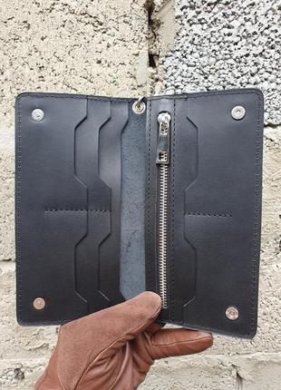 Универсальный кожаный портмоне, кошелек, клатч