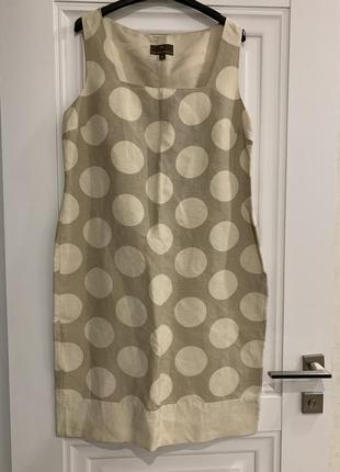 Fenn wright manson платье сарафан платье лен + шелк 14 размер