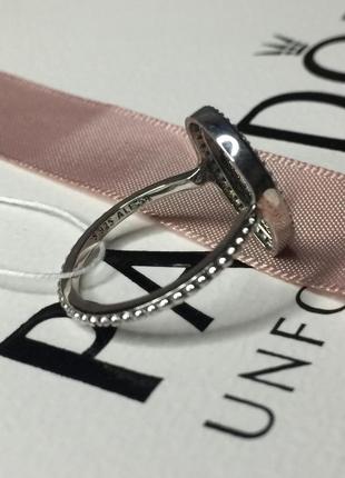 Серебряное кольцо кольца пандора pandora 196253cz силуэт капля с камнями камнем серебро проба s925 ale новое с биркой и пломбой2 фото