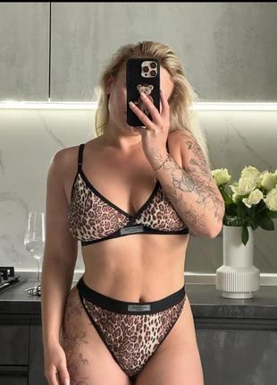 Леопардовый набор нижнее белье новая коллекция valentina lingerie