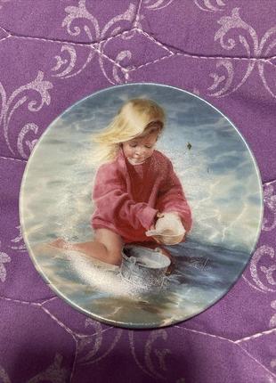 Тарелка коллекционная  дитя лета дональд зоданга 1993г.1 фото