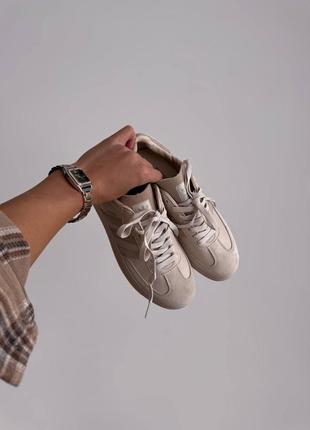 Женские кроссовки adidas samba  cream beige
