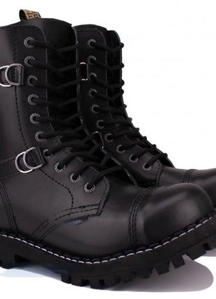Alloriginal com ua черевики steel 164/165/o/b на 10 люверсів black шкiра розміри запитуйте