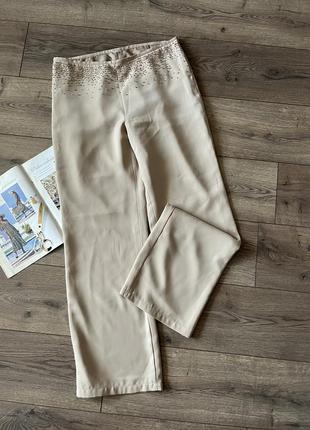 Брюки брюки широкие прямые