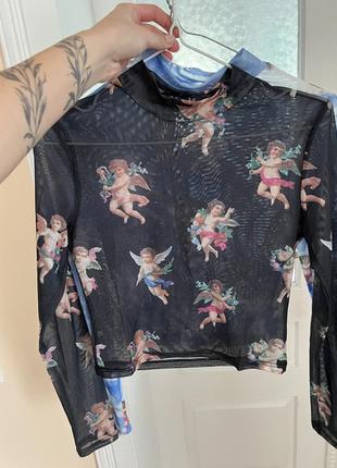 Топ в сетку с ангеликами