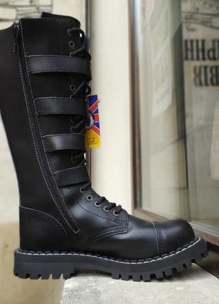 Черевики steel високі чоботи 20 отворів з ремінцями оригінал! встигни придбати!