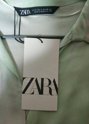 Zara zara стильная малиновая рубашка рубашка блузка с эффектом тай-дай принт градиент gradient оверсайз бренд зара zara, р.s5 фото