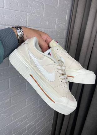 Найк корт легасі шкіряні nike court legacy beige