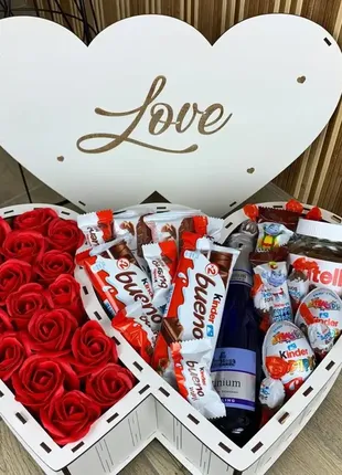 Подвійний подарунковий бокс із солодощів  box29