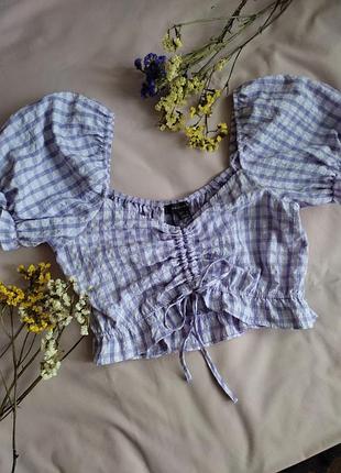 Блуза топ в клетку