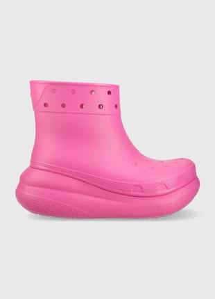 Alloriginal com ua гумові чоботи crocs classic crush rain Dosney жіночі колір рожевий 207946 207946.6ub-6ub