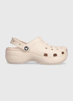 Alloriginal com ua шльопанці crocs classic platform clog жіночі колір рожевий на платформі 206750 розміри