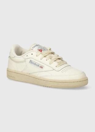 Alloriginal com ua шкіряні кросівки reebok classic club c 85 колір бежевий 100074235 розміри запитуйте