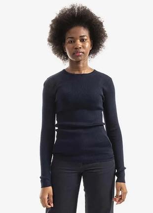 Alloriginal вовняний светр norse projects siri merino жіночий колір синій легкий nw45.0182.7004-7004 розмір: