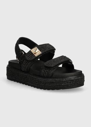 Urbanshop com ua сандалі steve madden bigmona жіночі колір чорний на платформі sm11003034 розміри запитуйте