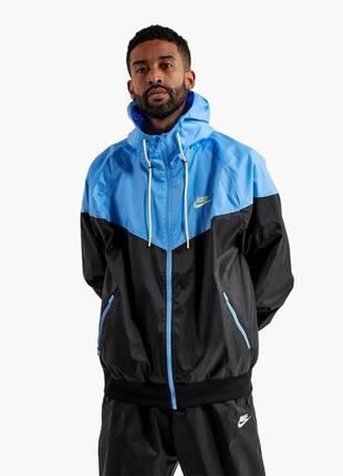 Alloriginal com ua куртка nike windrunner hooded jacket black/light blue da0001-014 розміри запитуйте