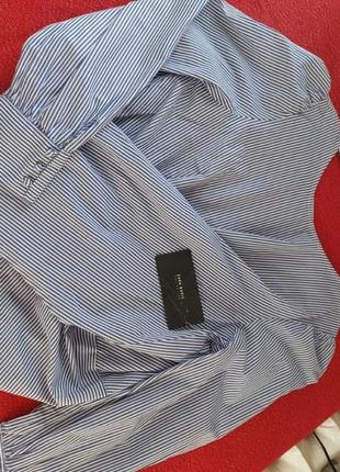 Блуза zara із запахом та відкритою спинкою, нова, розмір l