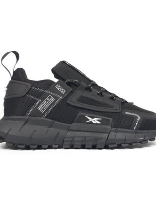 Кросівки reebok zig kinetica edge чорні з білим
